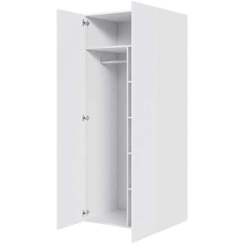 Multi-Living Combiskab H: 195,2 cm D: 60,0 cm - 2 låger inklusiv 4 hylde samt 1 oval bøjlestang.