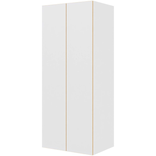 Multi-Living Combiskab i White/Oak Line H: 195,2 cm D: 60,0 cm - 2 låger inklusiv 4 hylde samt 1 oval bøjlestang. - Bredde: 80 cm