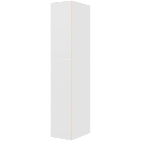Multi-Living Ekstra højt bøjleskab  i White/Oak Line H: 214,4 cm D: 60,0 cm - 2-delt låge inklusiv 1 hylde samt 1 oval bøjlestang - Bredde: 40 cm
