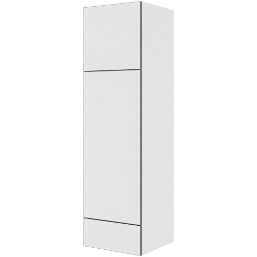 Kjøkken ekstra høyt innbyggingsskap for korpus i Hvit/Sort linje H: 214,4 cm D: 60,0 cm - 2 dører & 1 skuff full uttrekk/soft close - Bredde: 60 cm
