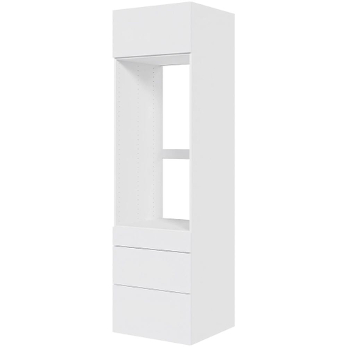 Multi-Living Ekstra højt indbygningsskab til ovn H: 214,4 cm D: 60,0 cm - 1 låge & 3 skuffer fuldudtræk/softluk