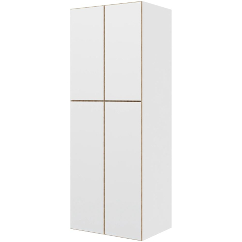 Multi-Living Ekstra højt hyldeskab  i London H: 214,4 cm D: 60,0 cm - 2 delt låge inklusiv 5 hylder - Bredde: 80 cm