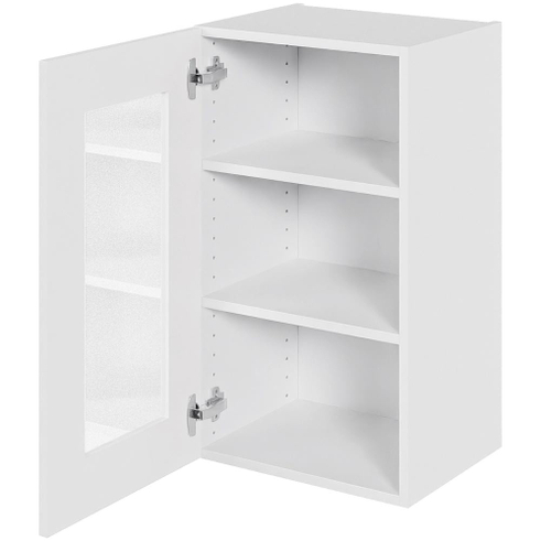 Multi-Living Vitrineskab 40 cm med 2 hylder og låge i klar glas