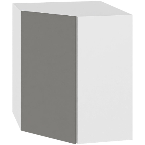 Multi-Living Køkken over/hjørneskab i Cibo Grigio H: 70,4 cm D: 34,0 cm - Diagonal låge - Bredde: 60 cm