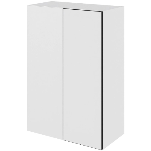 Kjøkken over/ korpus i Hvit/Sort linje H: 70,4 cm D: 34,0 cm - Inkludert 2 hyller - Bredde: 60 cm