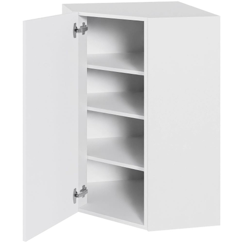 Multi-Living Køkken over/hjørneskab i Hvid Front H: 70,4 cm D: 34,0 cm - Diagonal låge - Bredde: 60 cm