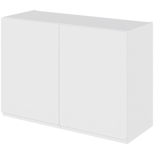 Multi-Living Køkken overskab i Hvid Grebsfri lav H: 57,6 cm D: 34,0 cm - 2 låger inklusiv 1 hylde - Bredde: 80 cm