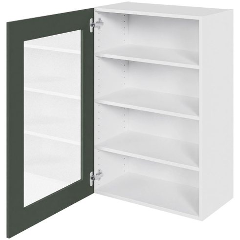 Multi-Living Høj vitrineskab 60 cm med 3 hylder og låge i klar glas