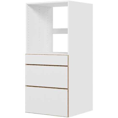 Multi-Living Køkken indbygningsskab i London til ovn H: 131,2 cm D: 60,0 cm - Deludtræk/softluk - Bredde: 60 cm