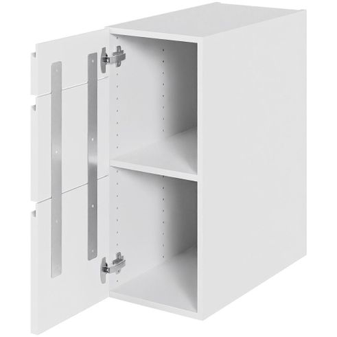 Multi-Living Køkken hyldeskab i Hvid Grebsfri H: 70,4 cm D: 60,0 cm - 1 låge inklusiv 1 hylde - Bredde: 30 cm