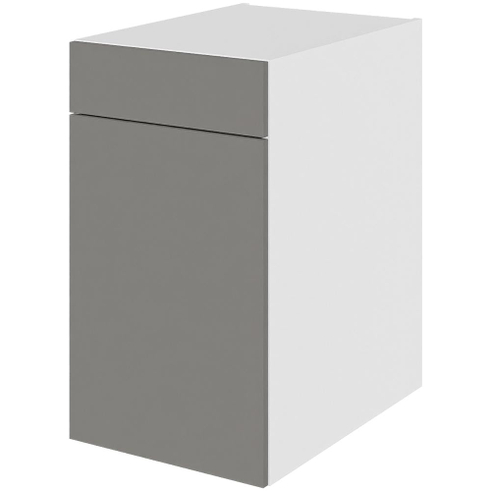 Multi-Living Køkken grydeskab i Cibo Grigio underskab H: 70,4 cm D: 60,0 cm -  2 udtræksriste 1 låge og 1 skuffe med deludtræk/softluk - Bredde: 40 cm