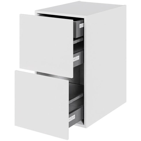 Multi-Living 2 skuffelook - HQ skuffeskab 40 cm med 2 skuffer og indvendig bakke - fuldudtræk