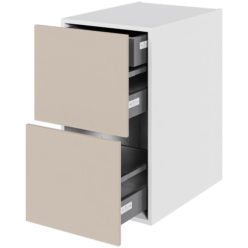 Multi-Living 2 skuffelook - HQ skuffeskab 40 cm med 2 skuffer og indvendig bakke - fuldudtræk