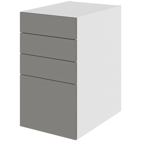 Multi-Living Køkken skuffeskab i Cibo Grigio H: 70,4 cm D: 60,0 cm - 4 skuffer fuldtudtræk/softluk - Bredde: 40 cm