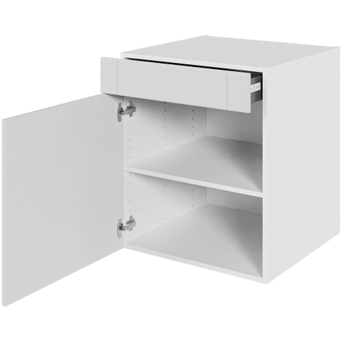 Multi-Living Køkken hyldeskab i Romantik H: 70,4 cm D: 60,0 cm - 1 låge & skuffe fuldudtræk/softluk - Bredde: 60 cm