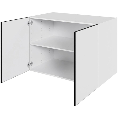 Multi-Living Køkken hyldeskab i White/Black line H: 70,4 cm D: 60,0 cm - 2 låger inklusiv 1 hylde - Bredde: 100 cm