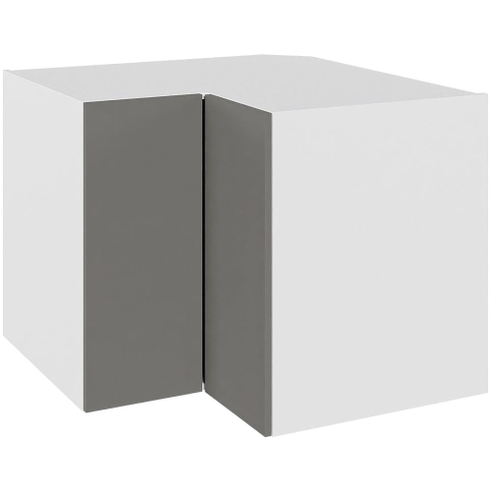 Multi-Living Hjørneskab med knæklåge i Cibo Grigio H: 70,4 cm D: 60,0 cm - 2 x 3/4 karrusel - Bredde: 90 cm