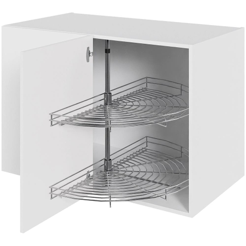 Multi-Living Hjørneskab 100 cm med låge og 1/2 karrusel med 2 hylder