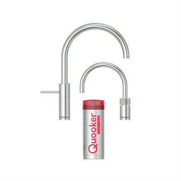 Quooker Nordic Round Twintaps inkl. PRO3 - Rustfrit Stål