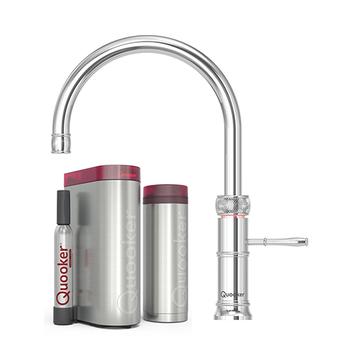 Quooker Classic Fusion Round inkl. PRO3 & CUBE - Krom