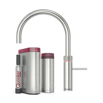 Quooker Fusion Round inkl. PRO3 & CUBE - Rustfrit stål