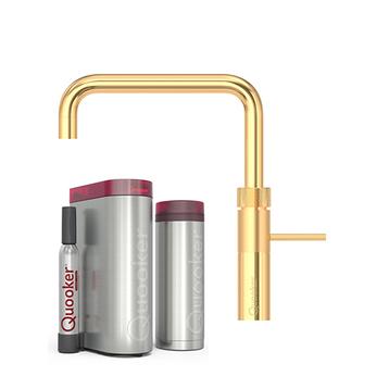 Quooker Fusion Square inkl. PRO3 & CUBE - Guld
