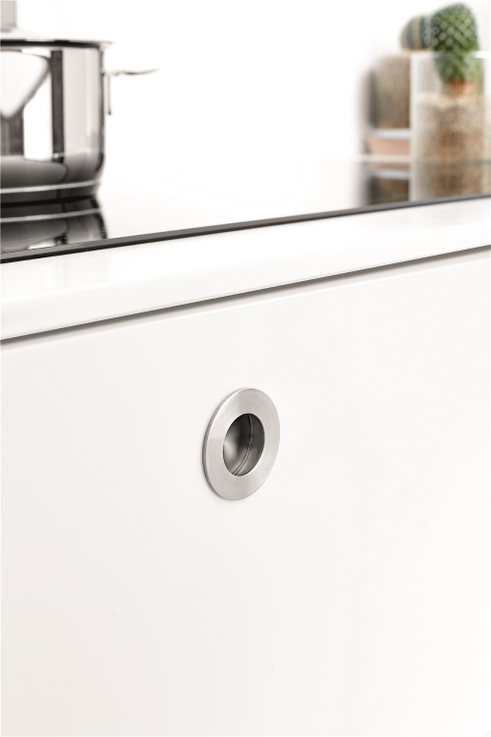 Furnipart - Round - greb i rustfrit stål