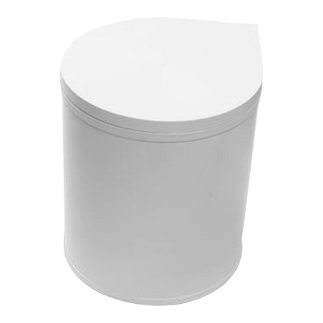 Avfallsbeholder 13 l hvit plast