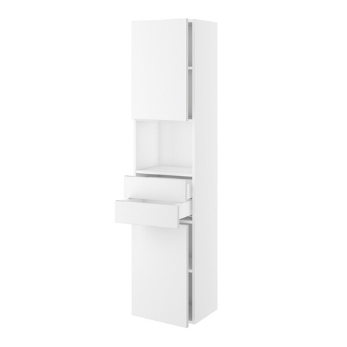 Kitchn Badhøjskab Slimline m/2 skuffer og 2 låger H:1728 D:320 B:400