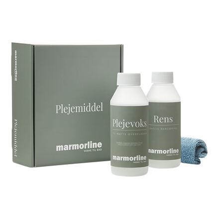 Kitchn Marmorline matte flader: Voks, rens og fiberklud