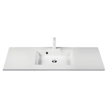 Kitchn Colombo vask hvid marmor mat, kumme midt, 62x48 c