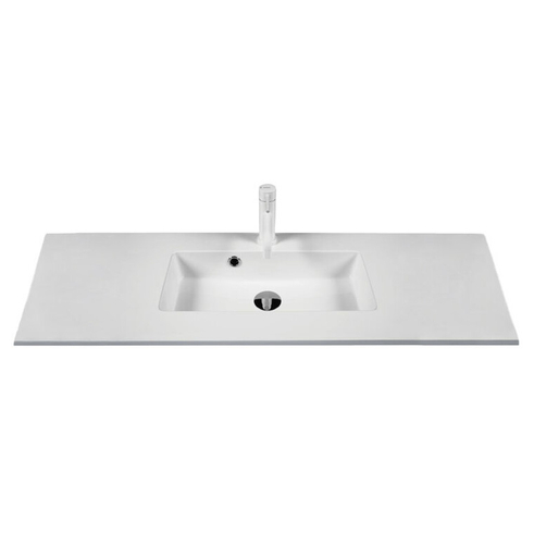 Kitchn Colombo vask hvid marmor mat, kumme midt, 82x36 c