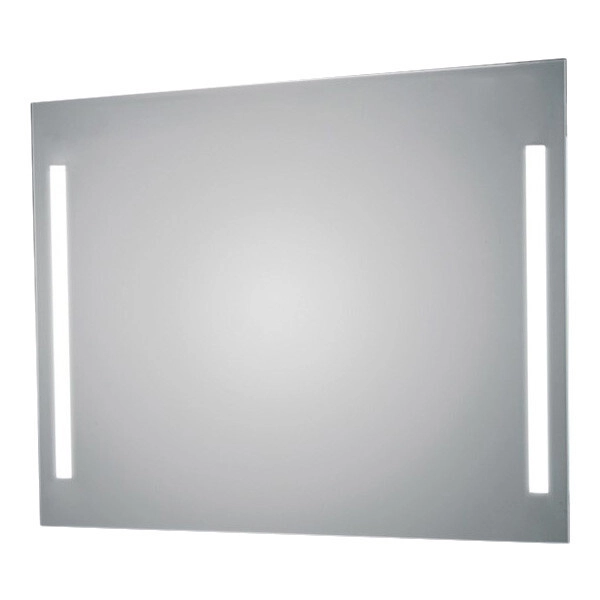 Speil med 2 LED lysfelt 15W - varmhvit H:650 B:900