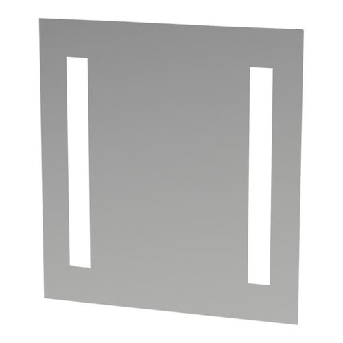 Speil med 2 LED lysfelt 15W - varmhvit H:650 B:600