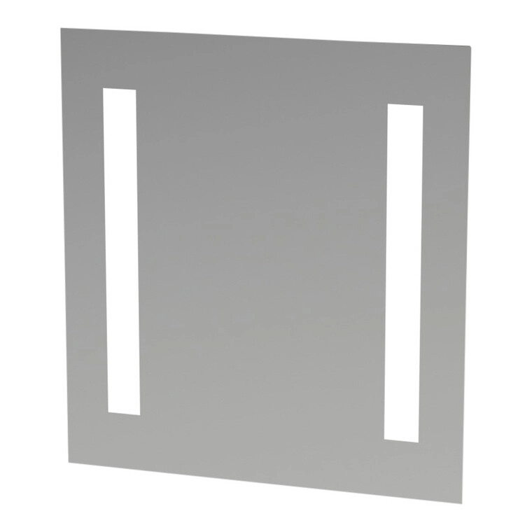 Speil med 2 LED lysfelt 15W - varmhvit H:650 B:600
