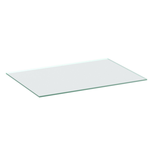 Klar glasshylle 6mm 4 hyllestøtter D:297 B:567
