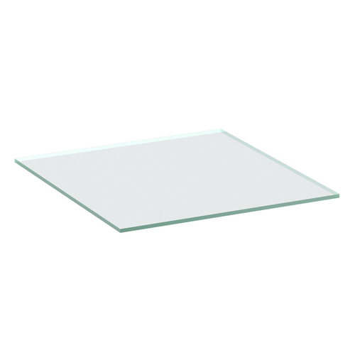 Klar glasshylle 6mm 4 hyllestøtter D:297 B:367