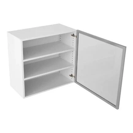 Vitrine Alu 2 hyller 1 dörfront H:576 D:320 B:600