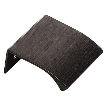 Kitchn Greb Edge Straight 40 mm Børstet sort