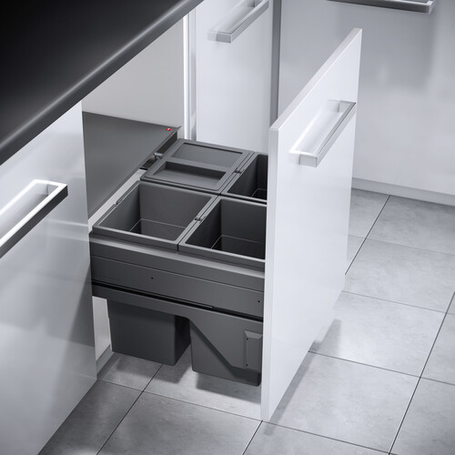 Avfallssystem Hailo luksus 4x13 l. containere B:600