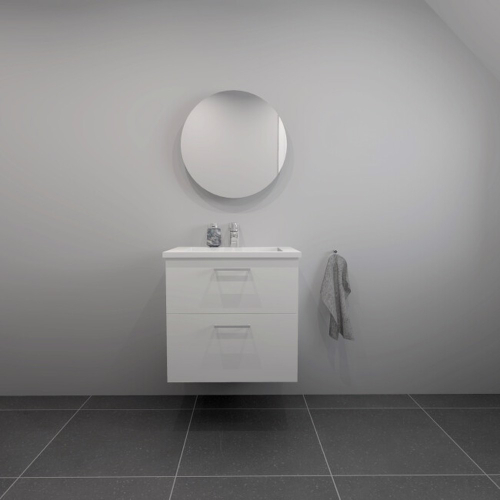 BADESETTT 62 CM Hvit Marmor vask