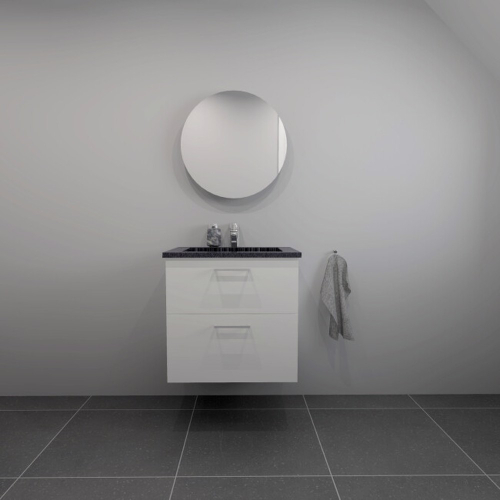 BADEROMSSETT 62 CM Sort Granitex vask