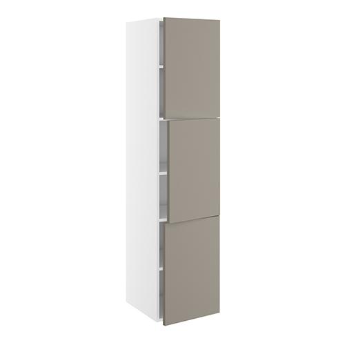 Badhøjskab, 3 låger 572mm, 5 hylder. H:1728 B:400 D:450