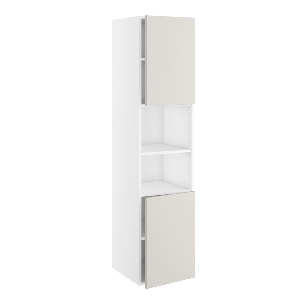 Badhøjskab, 2 låger 572mm, 5 hylder. H:1728 B:300 D:450