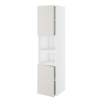 Badhøjskab, 2 låger 572mm, 5 hylder. H:1728 B:300 D:450