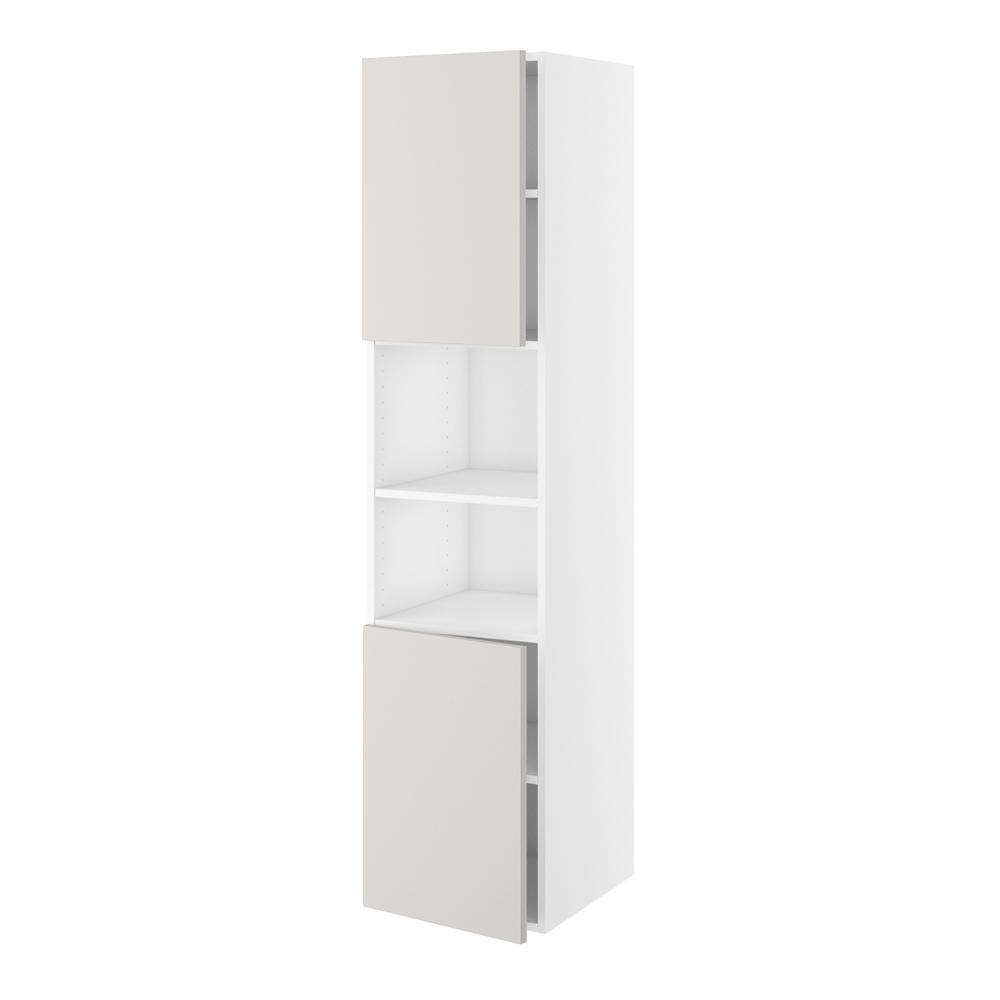 Badhøjskab, 2 låger 572mm, 5 hylder. H:1728 B:400 D:450