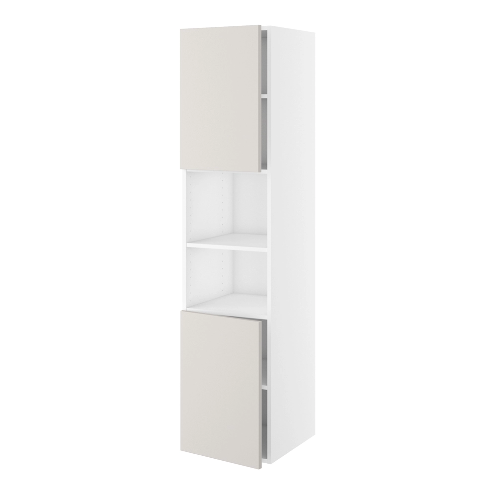 Badhøjskab, 2 låger 572mm, 5 hylder. H:1728 B:300 D:450