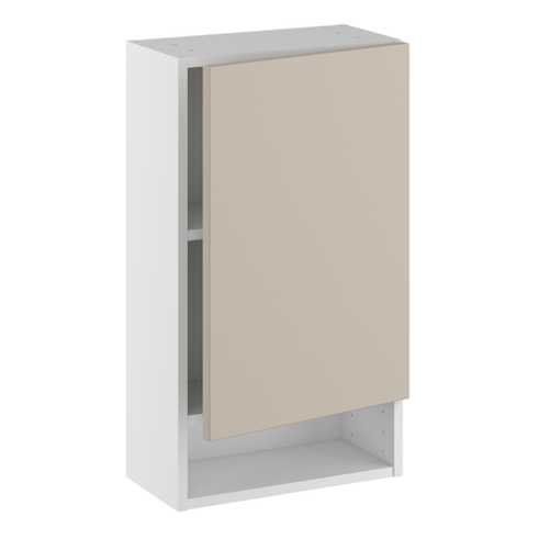 Badoverskab, 572mm låge, 2 hylder, åben nederst. H:704 B:300 D:200