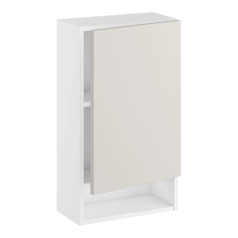 Badoverskab, 572mm låge, 2 hylder, åben nederst. H:704 B:300 D:200