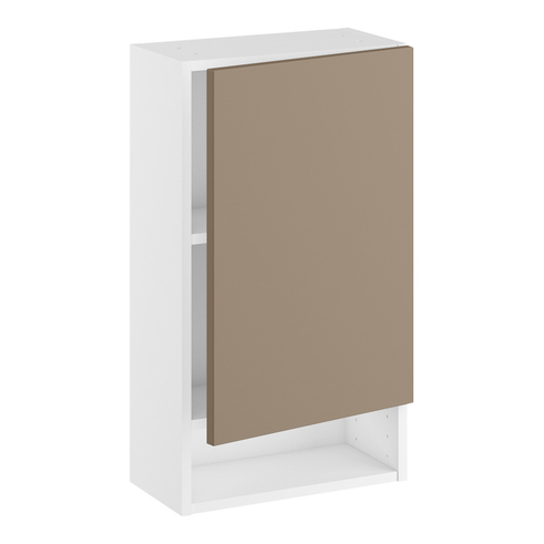 Badoverskab, 572mm låge, 2 hylder, åben nederst. H:704 B:300 D:200